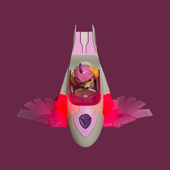 Paw Patrol Skyes Mighty Pup Super Charge Vehcle & Sky Racers Lot - Picture 8 of 8